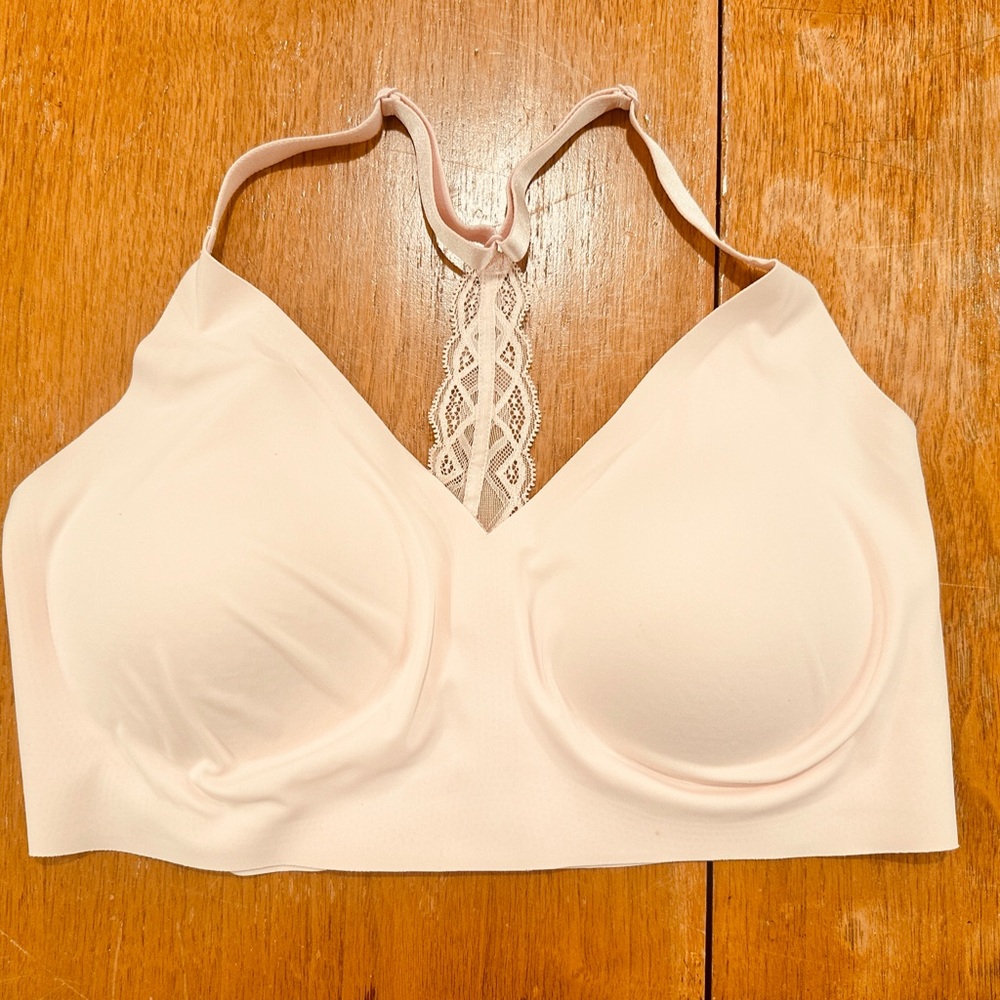 True & Co Triangle Lace Racerback Bralette